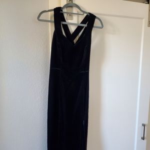 Long Black Velvet Dress